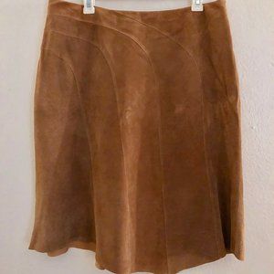 Vintage suede aline skirt
